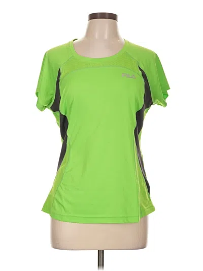 Pre-owned Fila Sport Active T-shirt In Green