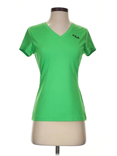Pre-owned Fila Sport Active T-shirt In Green