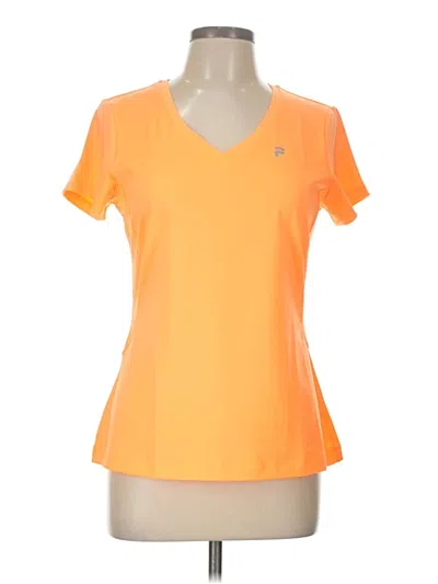 Pre-owned Fila Sport Active T-shirt In Orange