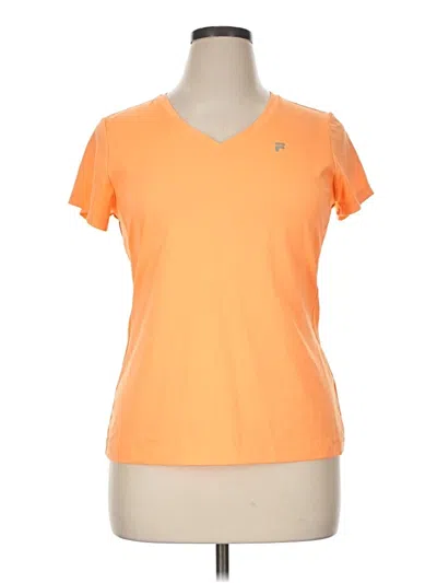 Pre-owned Fila Sport Active T-shirt In Orange