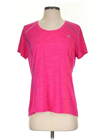 Pre-owned Fila Sport Active T-shirt In Pink