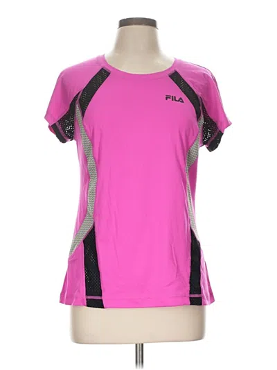 Pre-owned Fila Sport Active T-shirt In Pink