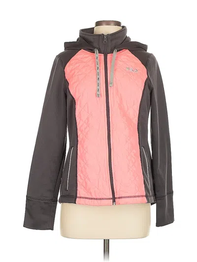 Pre-owned Fila Sport Cardigan Sweater In Pink