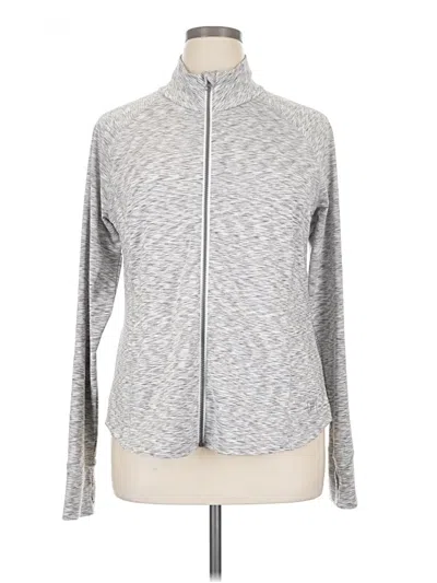Pre-owned Fila Sport Cardigan Sweater In Silver