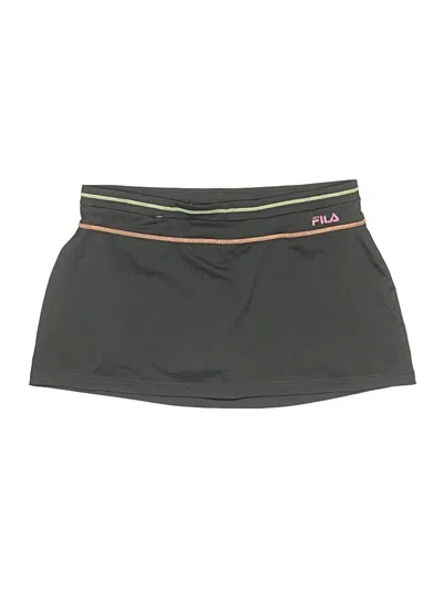 Pre-owned Fila Sport Casual Skirt In Gray