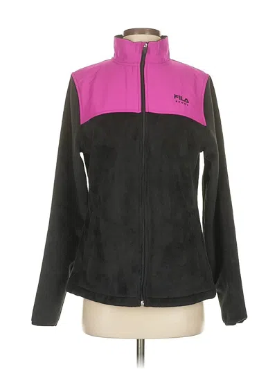 Pre-owned Fila Sport Fleece Jacket In Pink