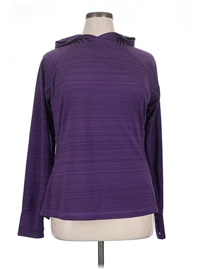 Pre-owned Fila Sport Fleece Jacket In Purple