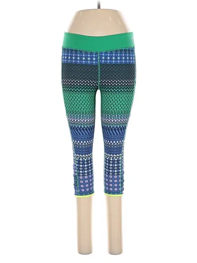 Pre-owned Fila Sport Leggings In Green