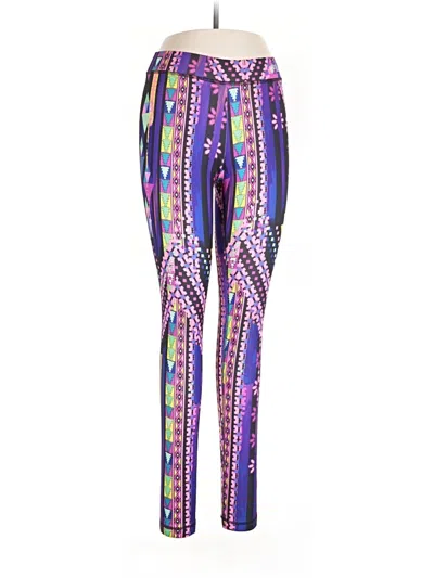 Pre-owned Fila Sport Leggings In Purple