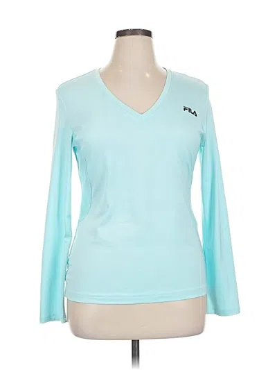 Pre-owned Fila Sport Long Sleeve T-shirt In Blue