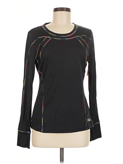 Pre-owned Fila Sport Long Sleeve T-shirt In Black