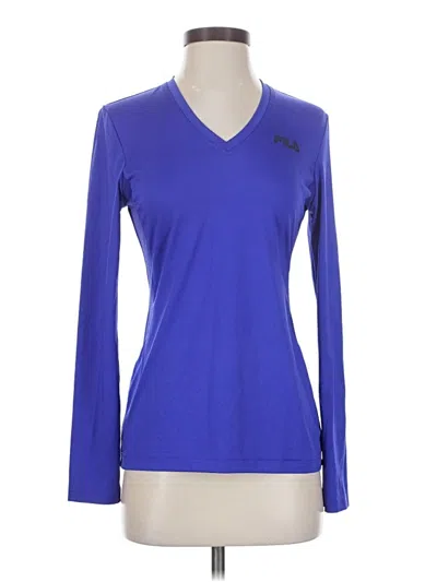 Pre-owned Fila Sport Long Sleeve T-shirt In Blue