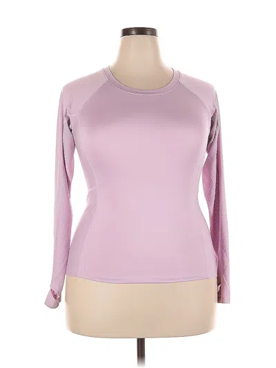 Pre-owned Fila Sport Long Sleeve T-shirt In Pink