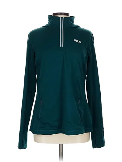 Pre-owned Fila Sport Pullover Hoodie In Blue