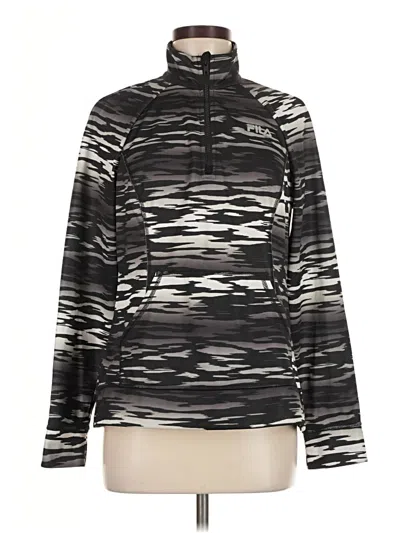 Pre-owned Fila Sport Pullover Sweater In Black