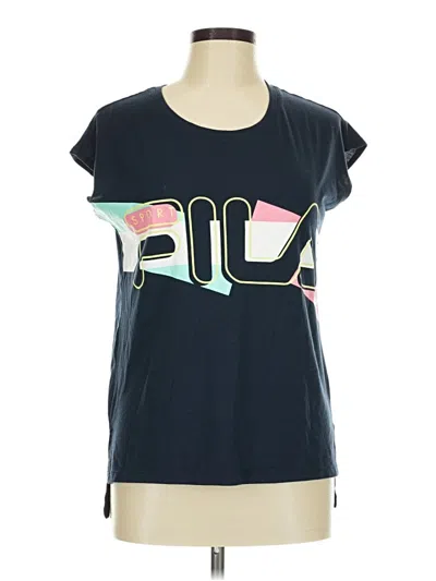 Pre-owned Fila Sport Short Sleeve T-shirt In Blue