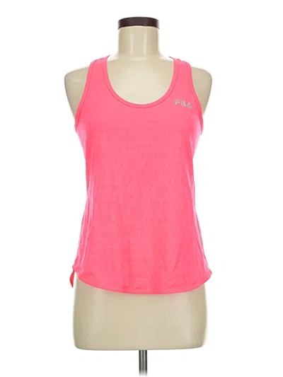 Pre-owned Fila Sport Sleeveless Top Pink Halter Neckline Tops