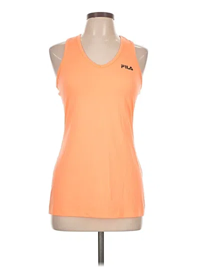 Pre-owned Fila Sport Sleeveless T-shirt In Orange