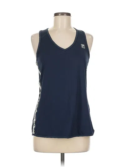 Pre-owned Fila Sport Tank Top Blue V Neck Tops