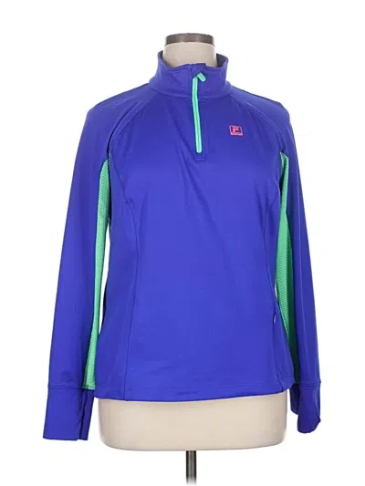 Pre-owned Fila Sport Track Jacket In Blue