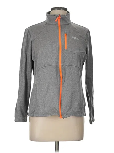 Pre-owned Fila Sport Track Jacket In Gray