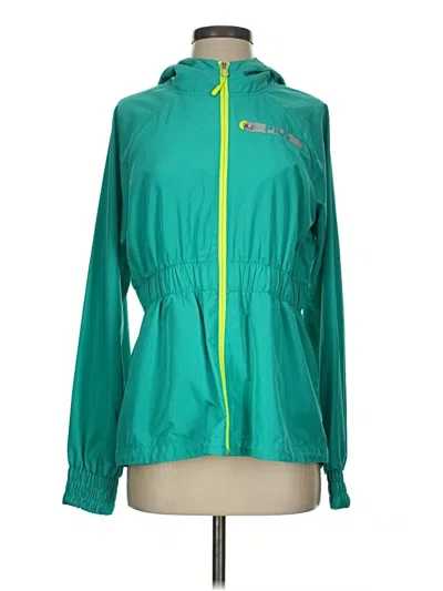 Pre-owned Fila Sport Windbreaker Jacket In Green