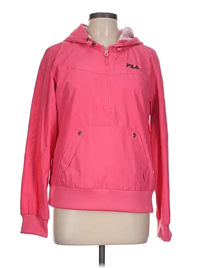 Pre-owned Fila Sport Windbreaker Jacket In Pink
