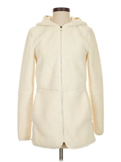 Pre-owned Fila Sport Zip Up Hoodie In White