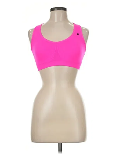 Pre-owned Fila Sports Bra In Pink