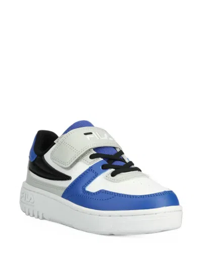 Fila Kids' Strap Sneakers In White