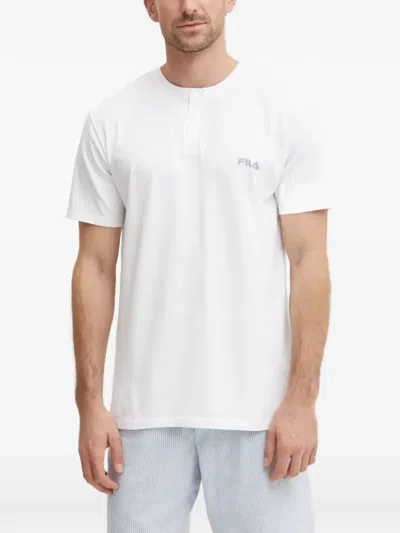 Fila Striped Pajamas In White