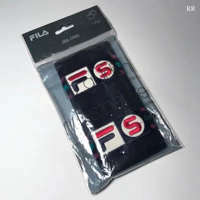 Pre-owned Fila Supreme  Wristbands Navy New In Blue