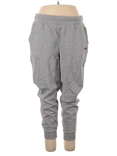 Pre-owned Fila Sweatpants In Gray