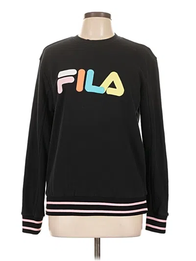 Pre-owned Fila Sweatshirt In Black