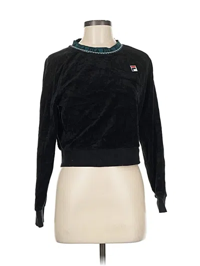 Pre-owned Fila Sweatshirt In Black