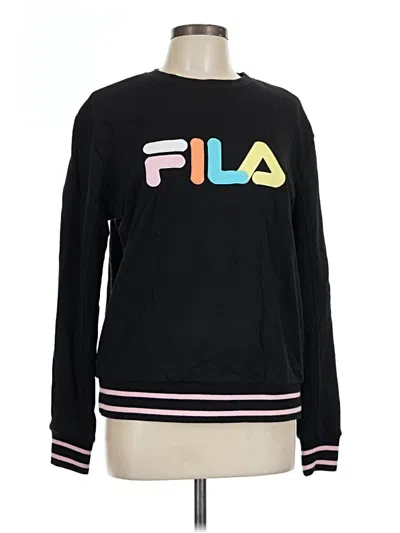 Pre-owned Fila Sweatshirt In Black
