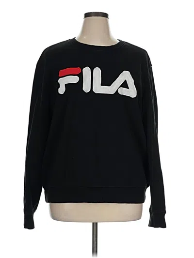 Pre-owned Fila Sweatshirt In Black