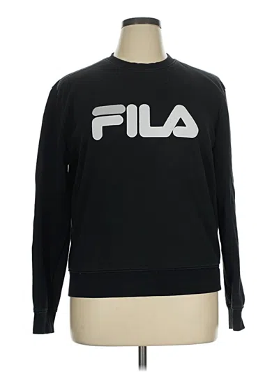 Pre-owned Fila Sweatshirt In Black