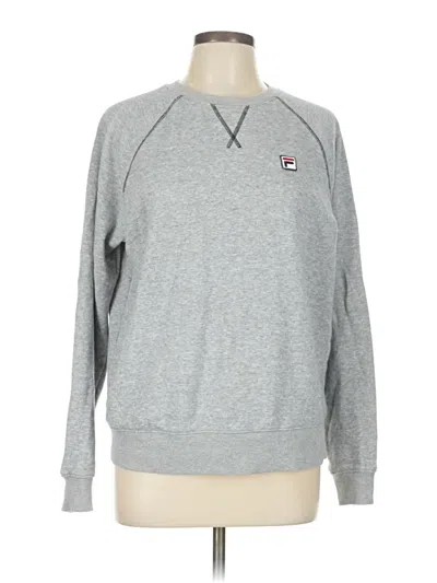 Pre-owned Fila Sweatshirt In Gray