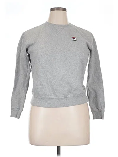 Pre-owned Fila Sweatshirt In Gray