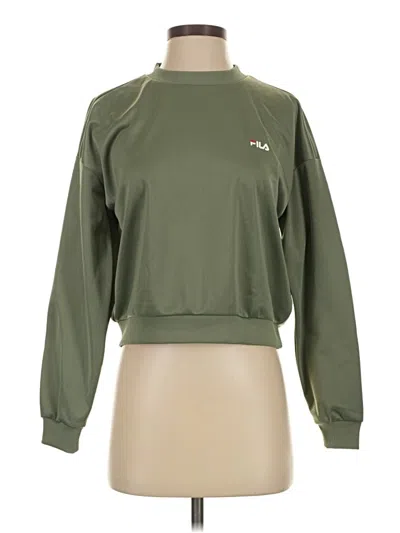 Pre-owned Fila Sweatshirt In Green