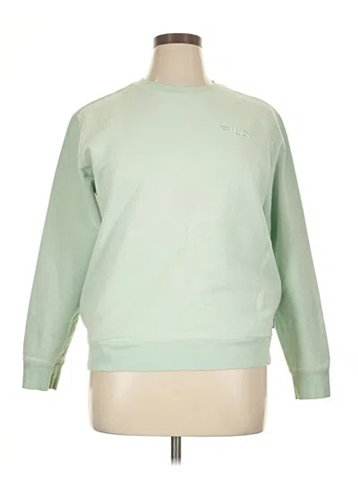 Pre-owned Fila Sweatshirt In Green
