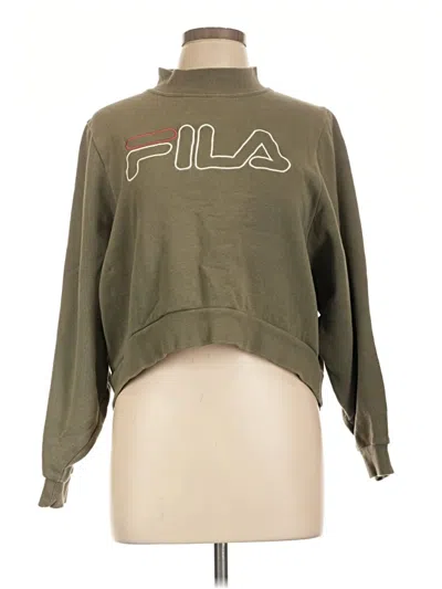 Pre-owned Fila Sweatshirt In Green