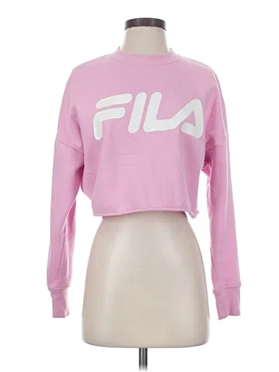Pre-owned Fila Sweatshirt In Pink