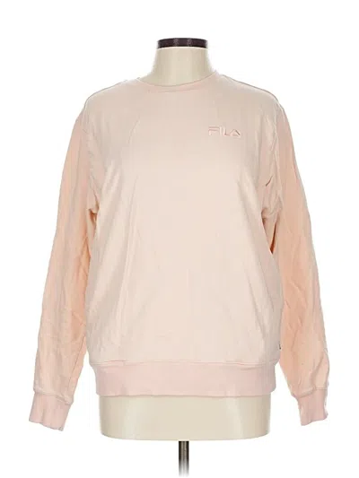 Pre-owned Fila Sweatshirt In Tan