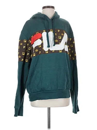 Pre-owned Fila Sweatshirt In Teal