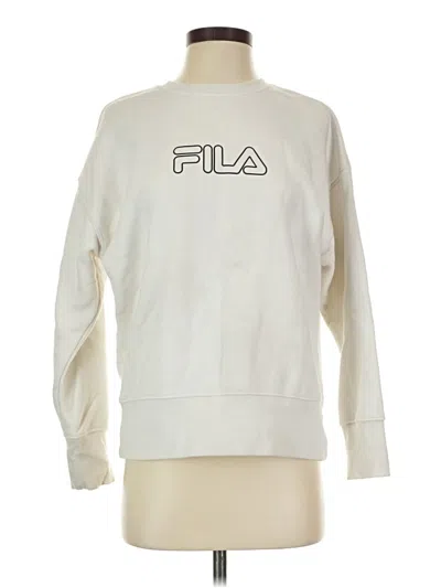 Pre-owned Fila Sweatshirt In White