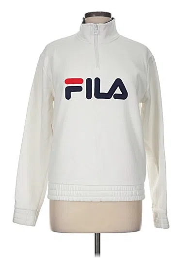 Pre-owned Fila Sweatshirt In White
