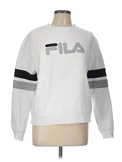 Pre-owned Fila Sweatshirt In White