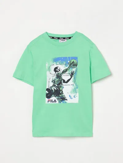 Fila T-shirt  Kids Color Green In Grün